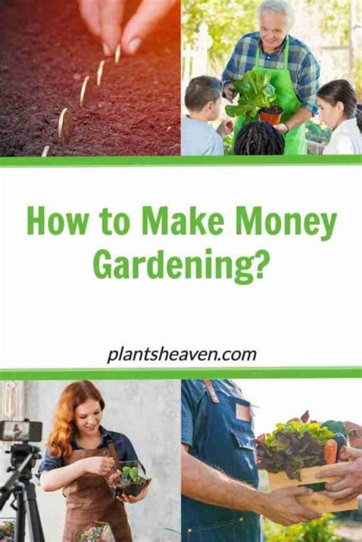 How to make money gardening