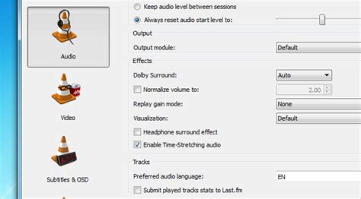 How to make vlc pick the english audio track automatically