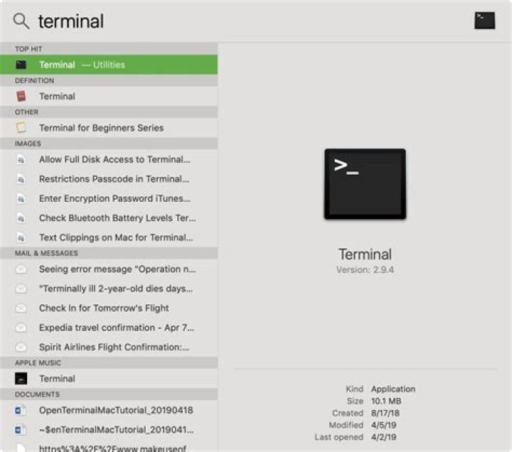 How to open the terminal on a mac