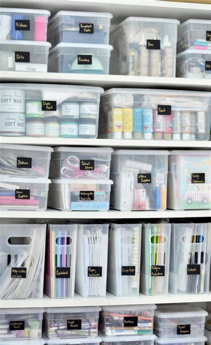 How to organize craft supplies