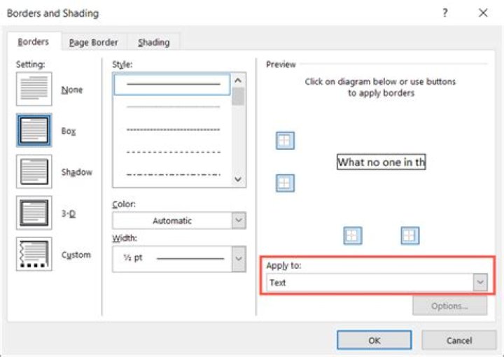 How to Put a Border Around Text in Microsoft Word