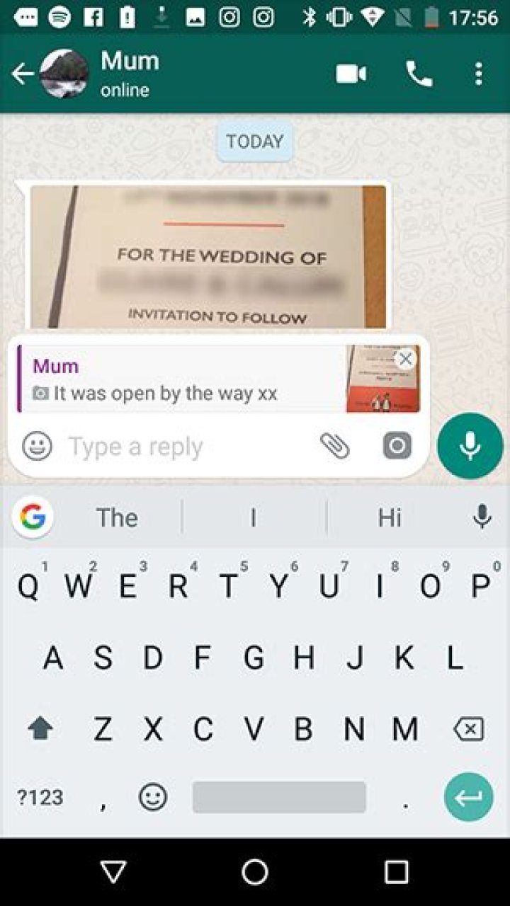 How to quote someone in whatsapp