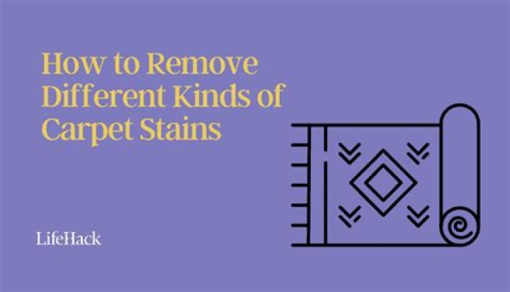 How to remove different kinds of carpet stains