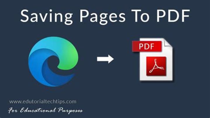 How to Save a Web Page as a PDF in Microsoft Edge