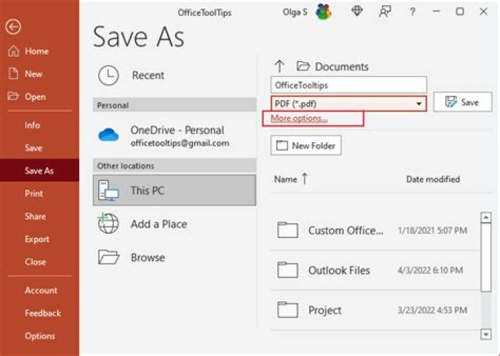 How to save microsoft powerpoint presentations as pdf files