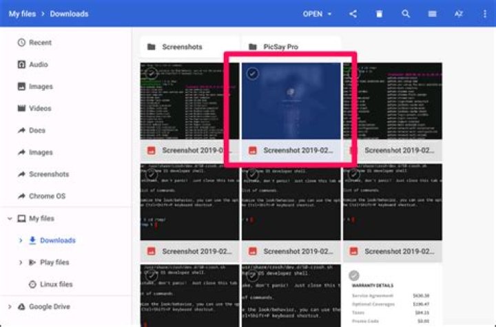 How to save screenshots of the chrome os login screen