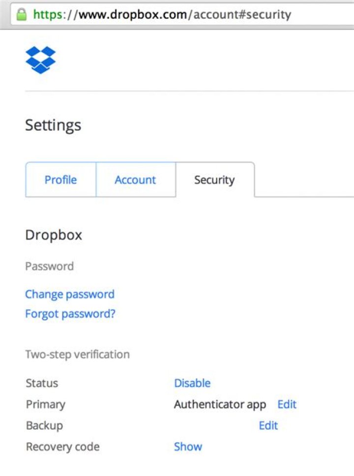 How to secure your dropbox account
