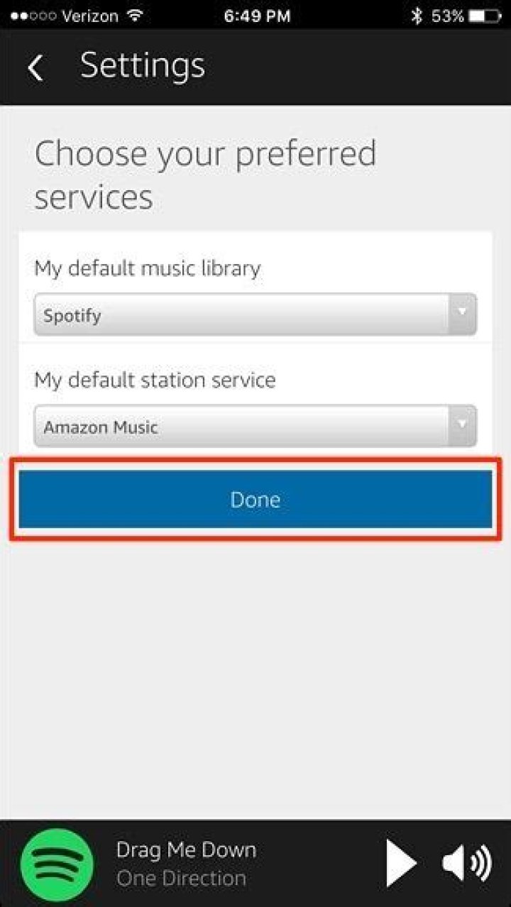How to set spotify as your default music provider on the amazon echo