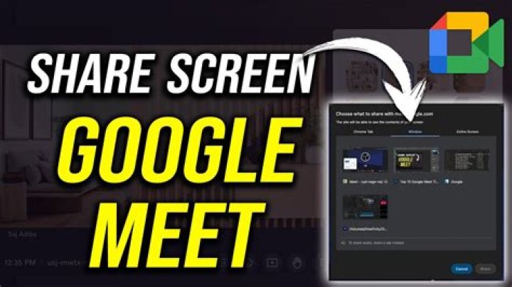 How to share your screen in google meet
