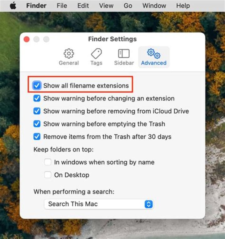 How to Show All Filename Extensions on a Mac
