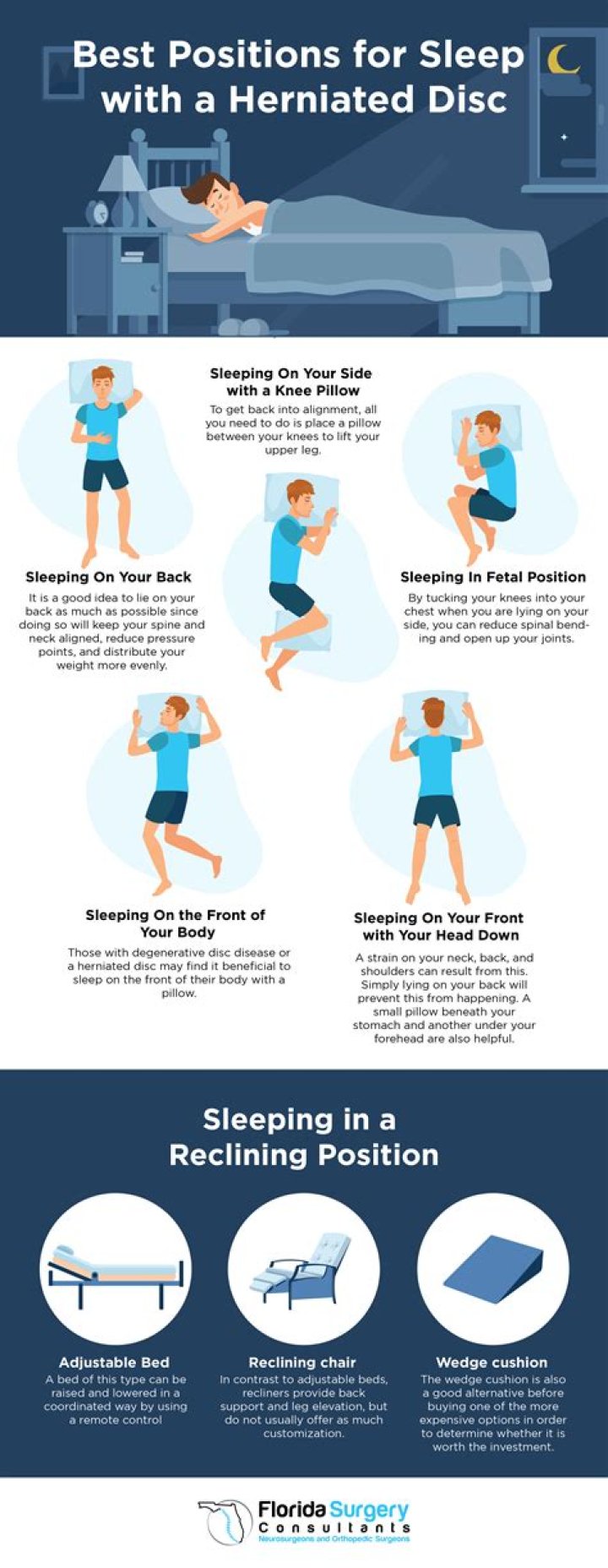 How to sleep with a ruptured disc