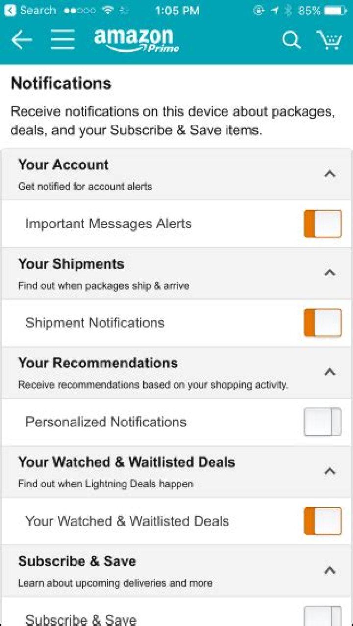 How to Stop Amazon's Email, Text, or Smartphone App Notifications