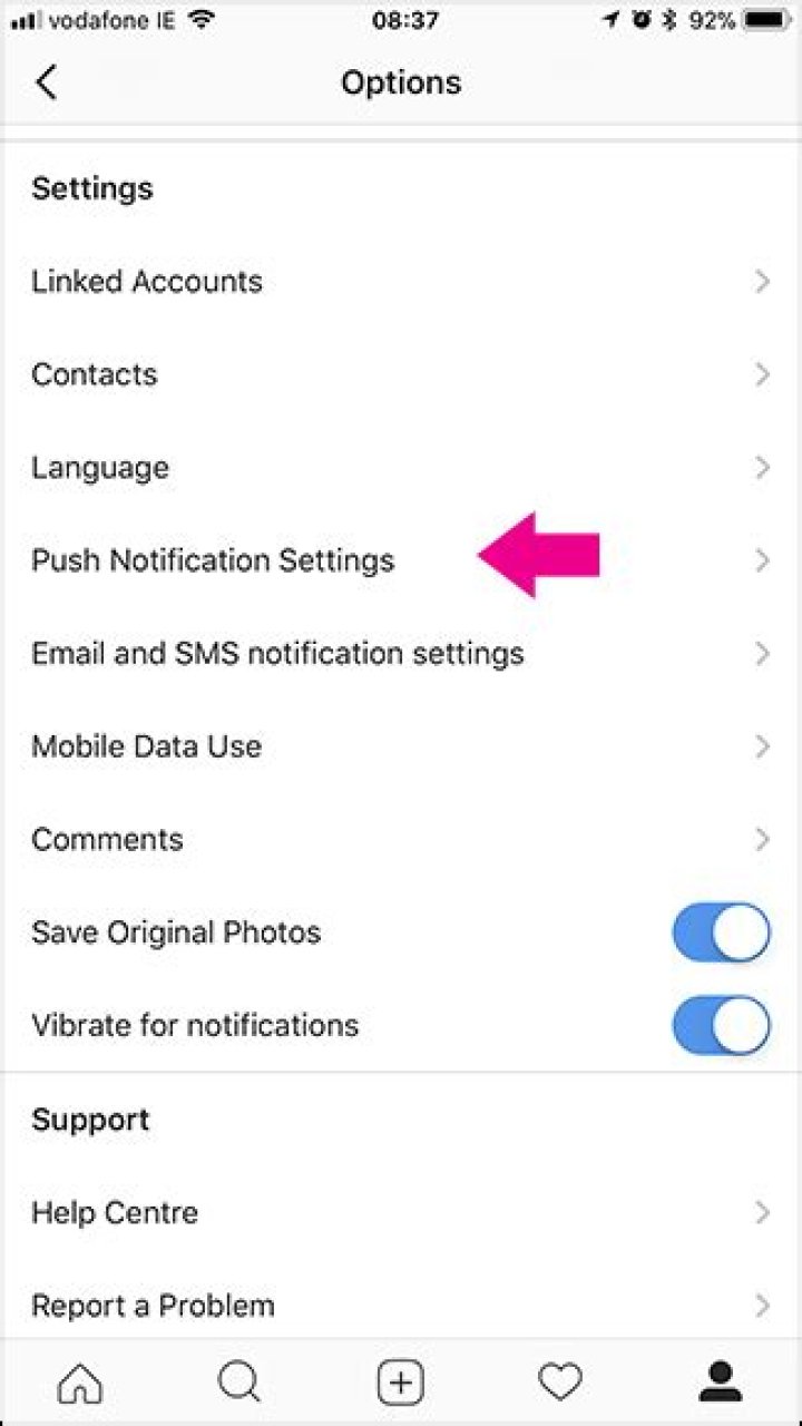 How to stop instagram from sending you constant notifications