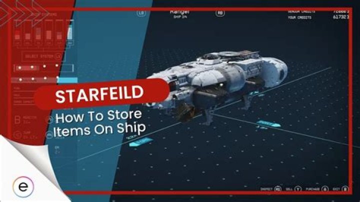 How to store items in your Starfield ship explained