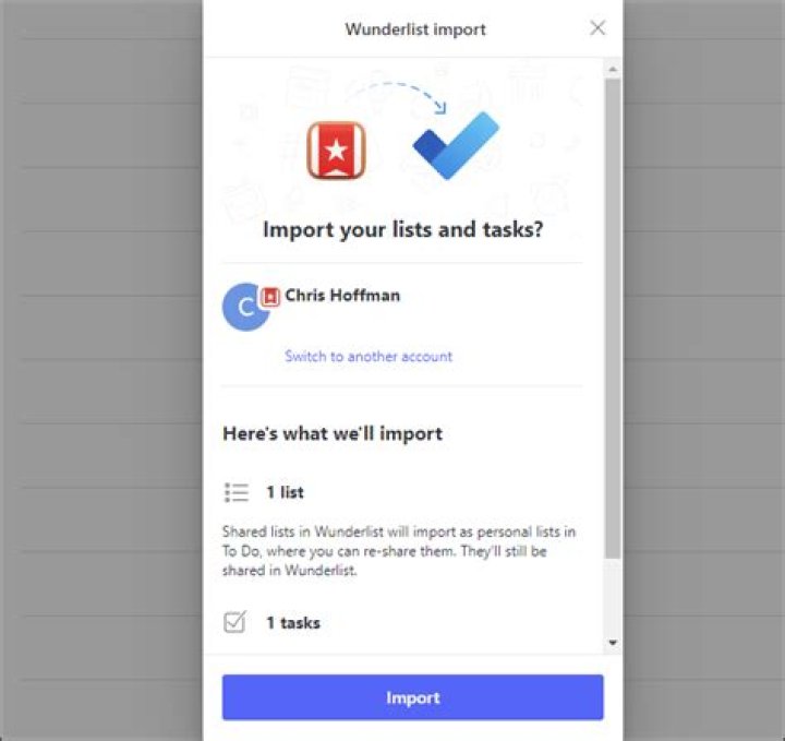 How to switch from wunderlist to microsoft to do
