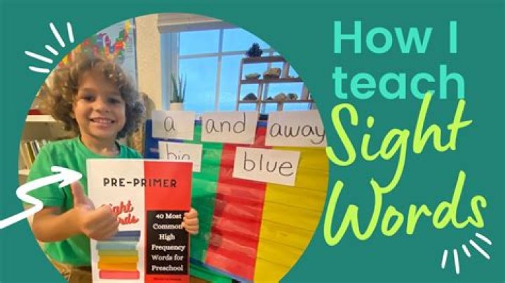 How to Teach Your Child Sight Words
