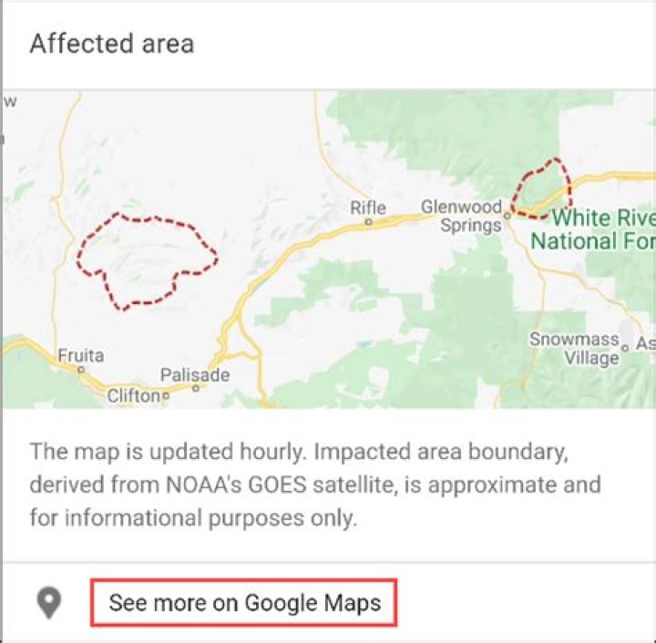 How to track movement of wildfires on google maps