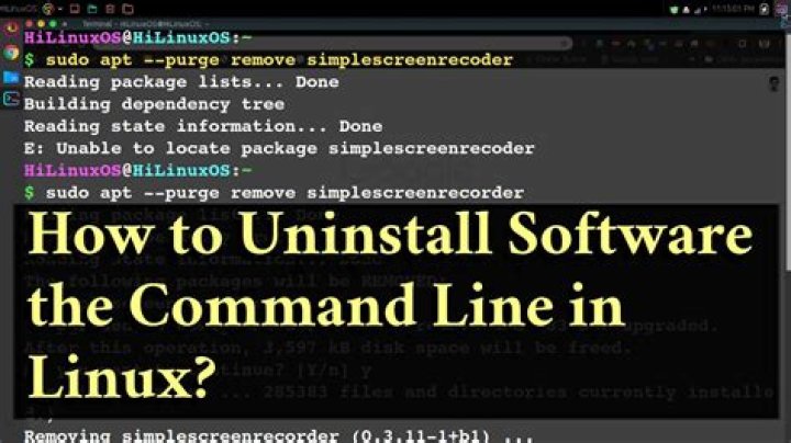 How to Uninstall Software Using the Command Line in Linux