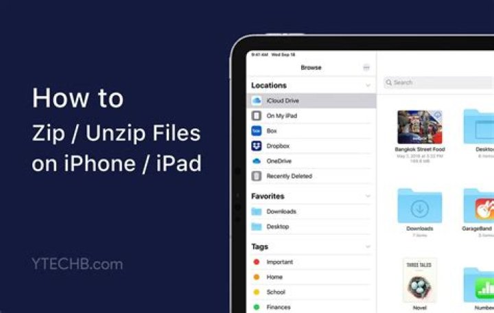 How to unzip a zip file with your iphone or ipad’s files app