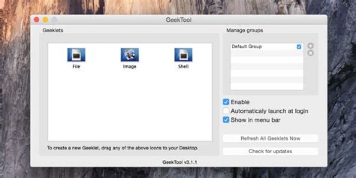 How to Use Geektool to Customize Your Mac's Desktop