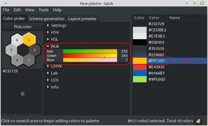 How To Use Gpick, a GUI Color Picker & Selection Tool for Ubuntu and Mint