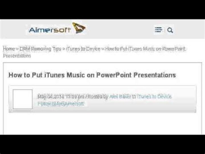 How to use itunes music in powerpoint presentations