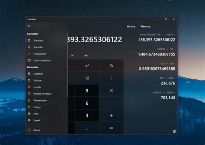 How to use the windows 10 calculator