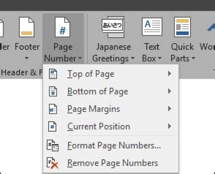 How to work with page numbers in microsoft word