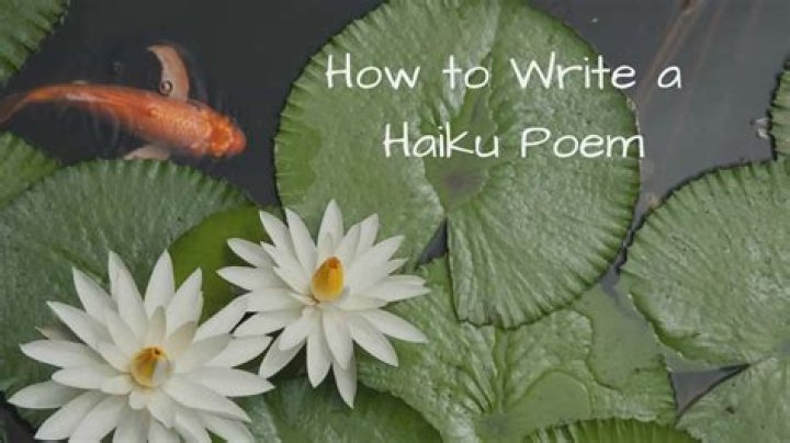 How to write a haiku poem