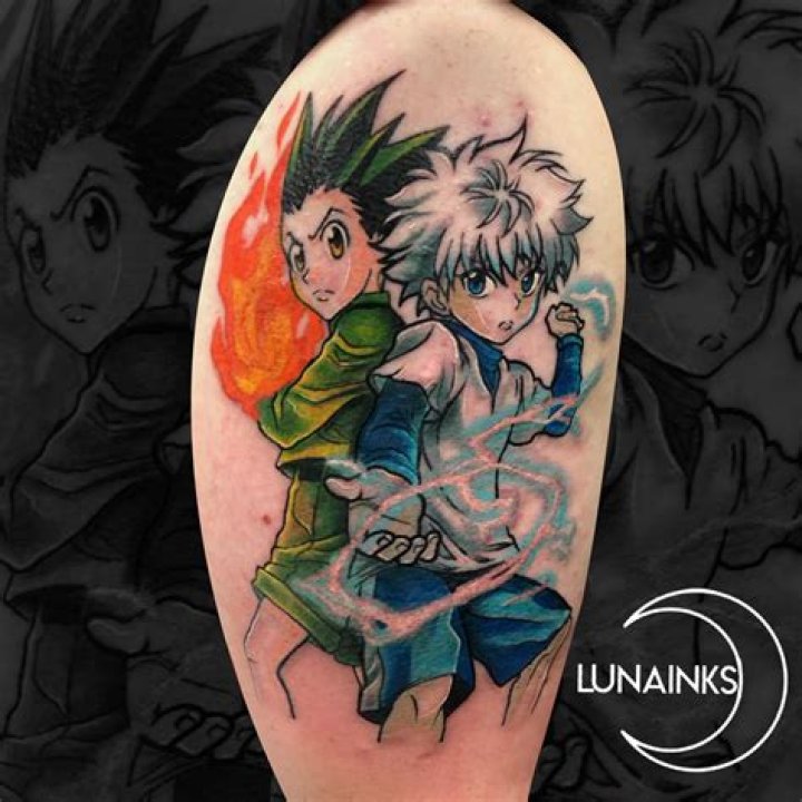 Hunter x Hunter Tattoo Focuses On The Heroes Of The Anime