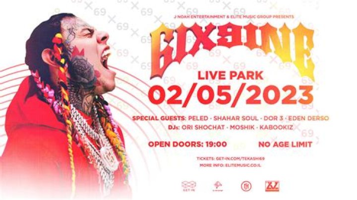In May, Fiery Rapper 6ix9ine Will Play in Israel.