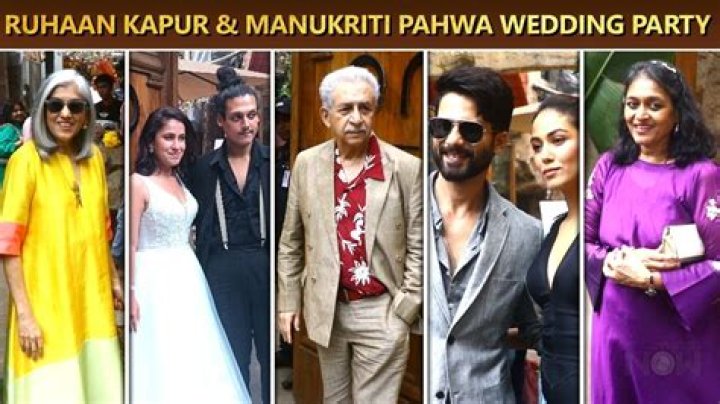 INSIDE PICS from Ruhaan Kapoor-Manukriti Pahwa's wedding bash: Supriya, Ratna Pathak-Naseeruddin Shah, Manoj Pahwa-Seema pose
