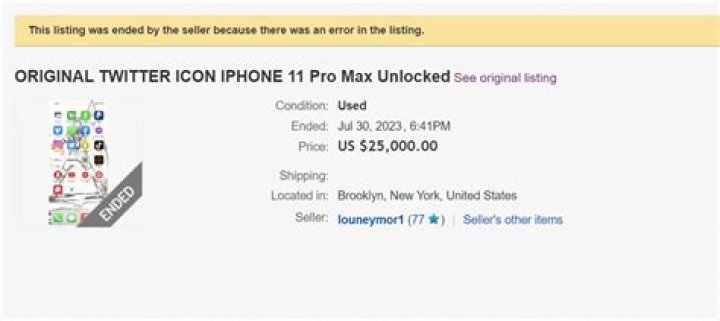 iPhones with Old Twitter Logo Are Being Sold on Ebay for $25,000