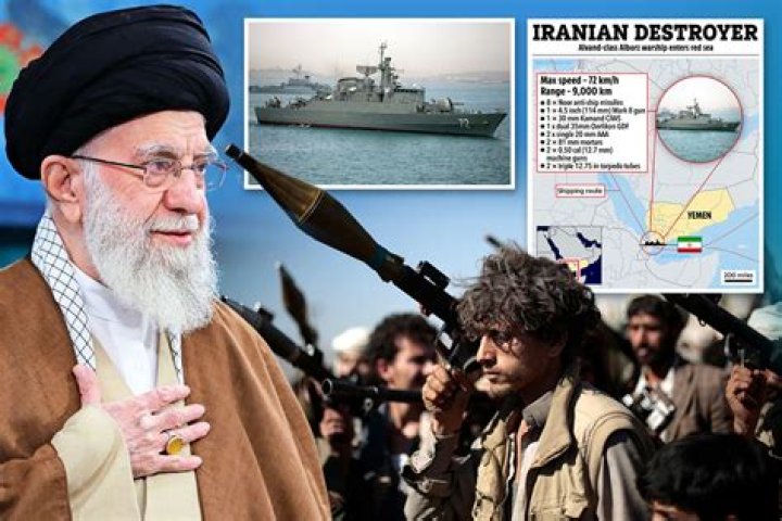 Iranian destroyer enters Red Sea a day after Houthi terrorists killed by US chopper…as American carrier set to pull out