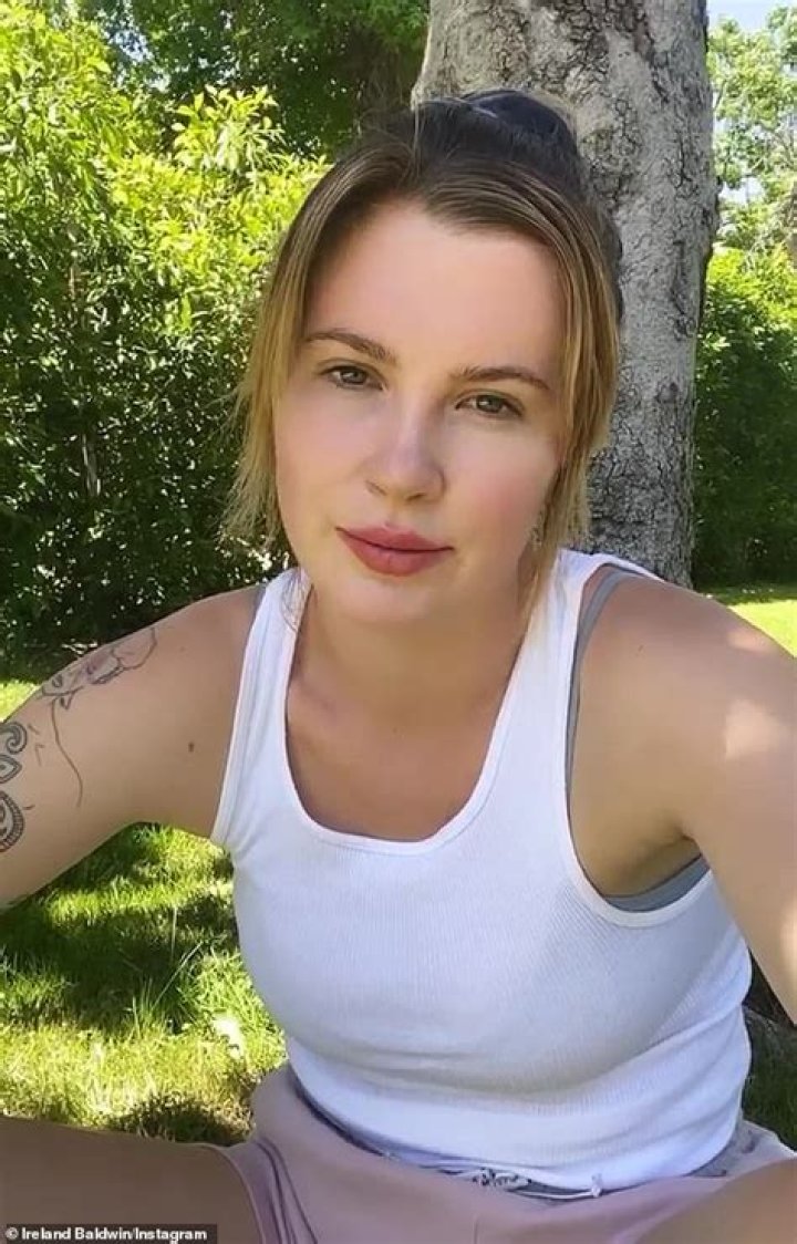 Ireland Baldwin strips off topless after hitting back at cruel trolls