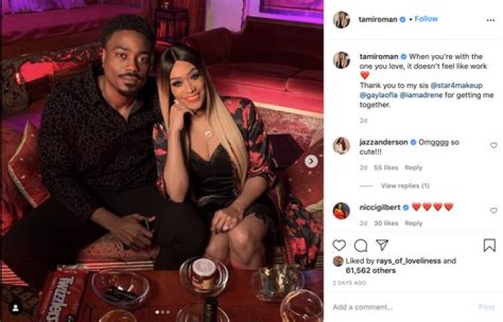 ‘It’s the Black Love and the Twizzlers for Me’: Tami Roman Shares Photo Coupled Up with Her Husband