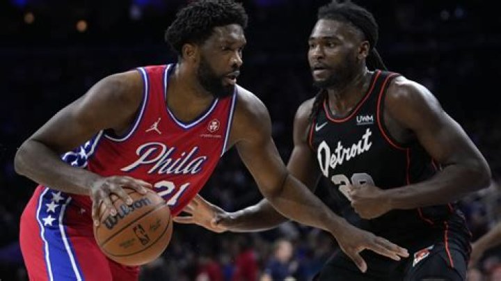 Joel Embiid scores 35 as the 76ers deal Pistons a franchise-record 22nd straight loss