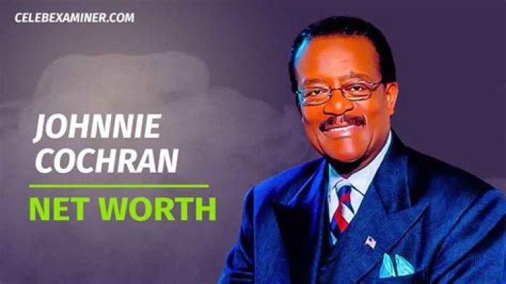 Johnnie Cochran Net Worth 2024