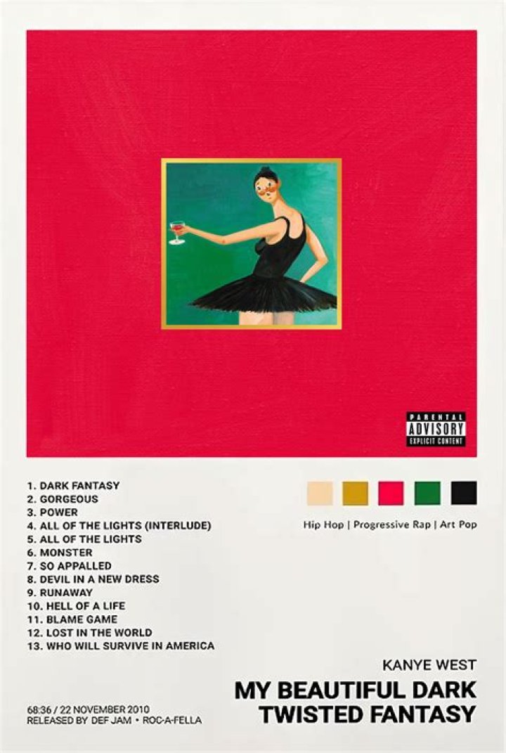 Kanye West's My Beautiful Dark Twisted Fantasy Songs Ranked