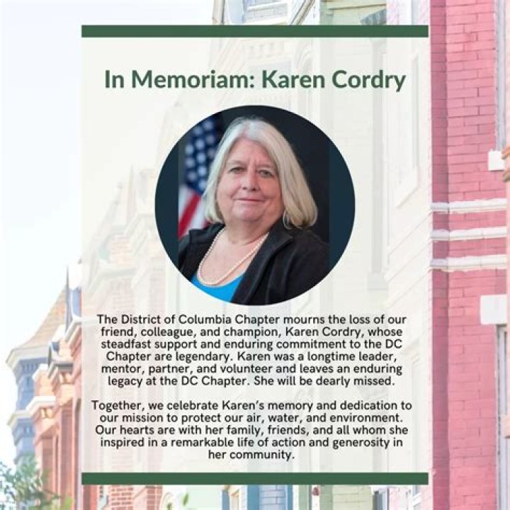 Karen Cordry, Former President of Kensington Heights Civic Association, Karen Cordry is Dead, Cause of Death