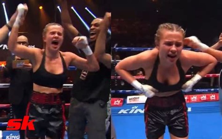 Kingpyn flasher Daniella Hemsley's MMA fighter boyfriend slams Eddie Hearn as he tells OnlyFans star 'get your t**s out'