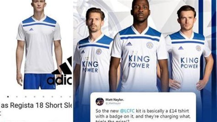 Leicester fans fume over new kit as Adidas start selling identical shirt without club badge for £15