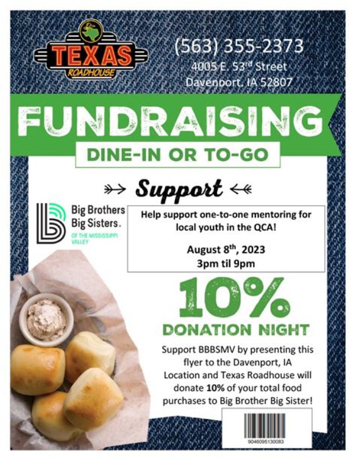 Local 4 & Texas Roadhouse team up for Big Brothers Big Sisters