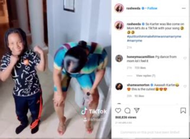‘Love the Mommy Twerk’: Rasheeda Frost and Her 6-Year-Old Son Show Off Their Dance Moves to ‘Marry Me’ Song