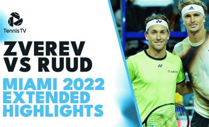 Miami Open 2022: Casper Ruud Vs Alexander Zverev Match Prediction, Head-To-Head, Preview And Livestream￼￼￼￼