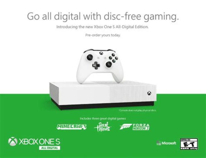 Microsoft's All-Digital Xbox One S Console Rumored to Release This Year