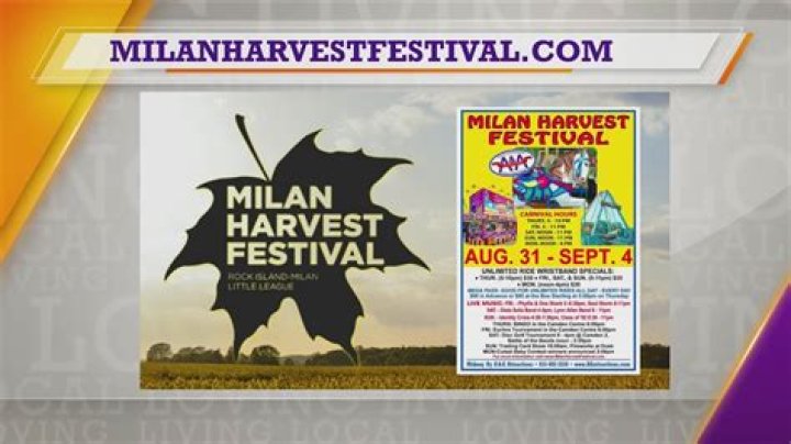 Milan Harvest Festival kicks off August 31