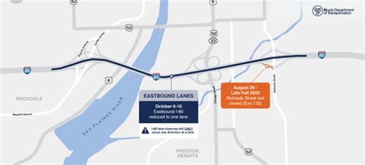 More weekend lane closures on I-80 in Joliet
