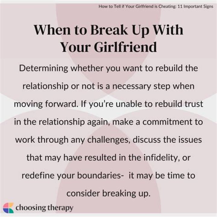 My girlfriend cheated on me when she was drunk - but I'm terrified to break up with her