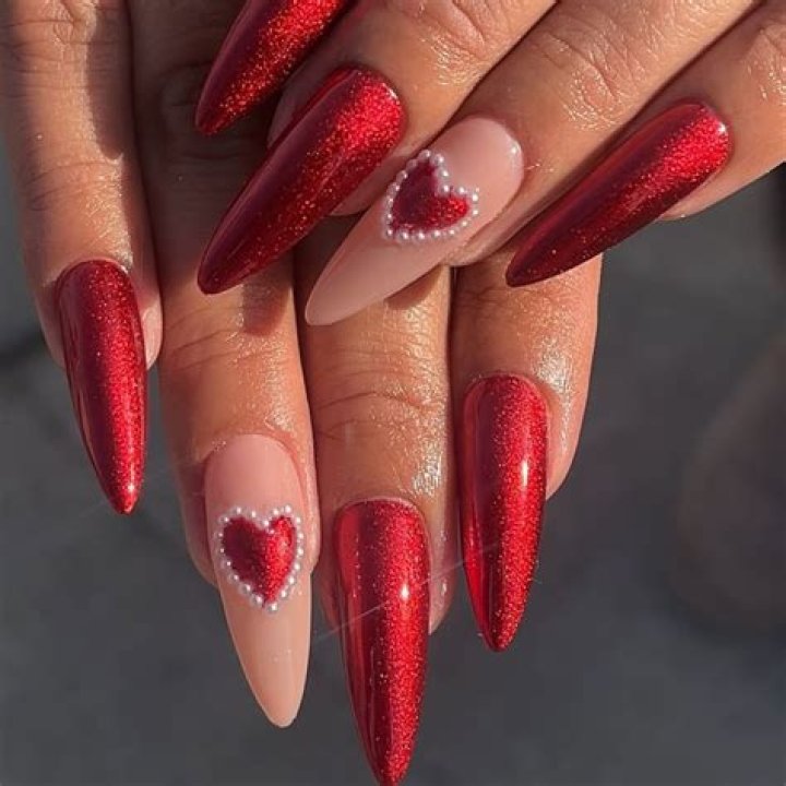 Nails With Your Partner's Initials Are The Best Valentine's Day Mani